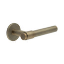 CR-103 Antique Brass Sprung Round Rose Door Handle - CR-103A1AB - Choice Handles