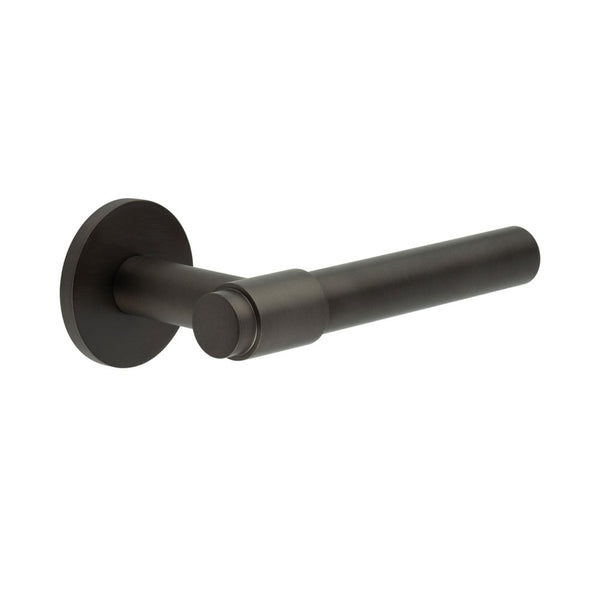 CR-103 Dark Bronze Sprung Round Rose Door Handle - CR-103A1DB - Choice Handles