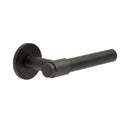 CR-103 Dark Bronze Fixed Dead Round Rose Door Handle - CR-103A3DB - Choice Handles