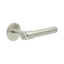 CR-103 Satin Stainless Steel  Fixed Dead Round Rose Door Handle - CR-103A3SSS - Choice Handles