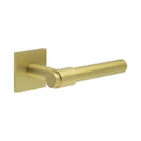 CR-103 Satin Brass Fixed Dead Square Rose Door Handle - CR-103B3SB - Choice Handles
