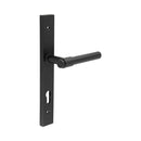 CR-103 Black Multi Point Backplate Door Handle - CR-103G4MB - Choice Handles