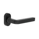 CR-104 Black Multi Point Oval Rose Door Handle - CR-104C4MB - Choice Handles