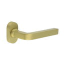 CR-104 Satin Brass Multi Point Oval Rose Door Handle - CR-104C4SB - Choice Handles