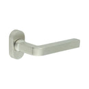 CR-104 Satin Stainless Steel Multi Point Oval Rose Door Handle - CR-104C4SSS - Choice Handles