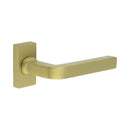 CR-104 Satin Brass Multi Point Rectangular Rose Door Handle - CR-104D4SB - Choice Handles