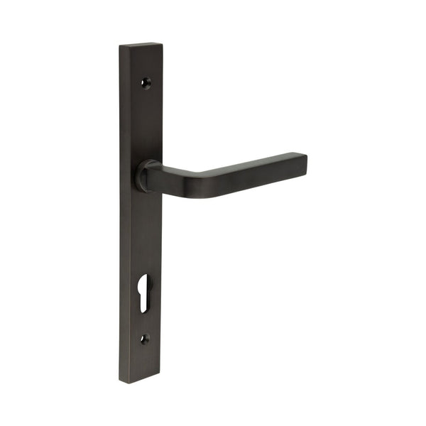 CR-104 Dark Bronze Multi Point Backplate Door Handle - CR-104G4DB - Choice Handles