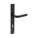 CR-104 Black Multi Point Backplate Door Handle - CR-104G4MB - Choice Handles