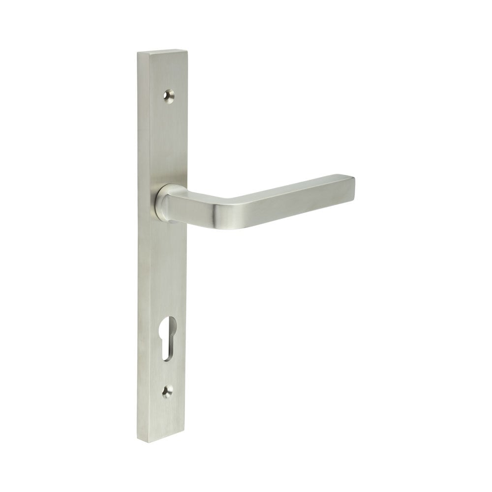 CR-104 Satin Stainless Steel Multi Point Backplate Door Handle - CR-10