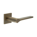 CR-105 Antique Brass Fixed Dead Square Rose Door Handle - CR-105B3AB - Choice Handles