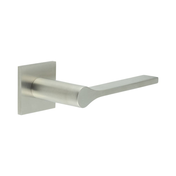 CR-105 Satin Stainless Steel  Fixed Dead Square Rose Door Handle - CR-105B3SSS
