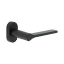 CR-105 Black Multi Point Oval Rose Door Handle - CR-105C4MB - Choice Handles