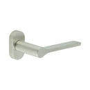CR-105 Satin Stainless Steel Multi Point Oval Rose Door Handle - CR-105C4SSS - Choice Handles