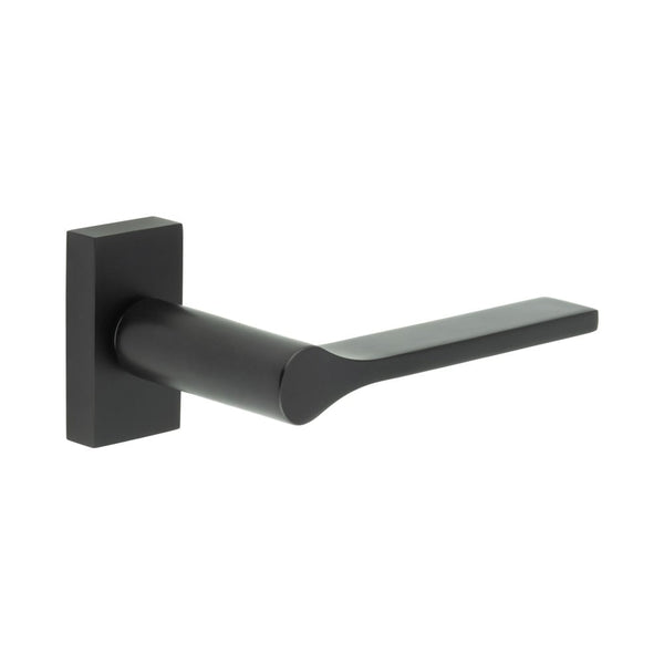 CR-105 Black Multi Point Rectangular Rose Door Handle - CR-105D4MB