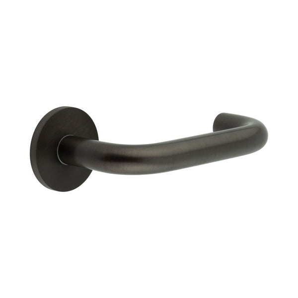 CR-106 Dark Bronze Fixed Dead Round Rose Door Handle - CR-106A3DB - Choice Handles
