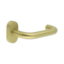 CR-106 Satin Brass Multi Point Oval Rose Door Handle - CR-106C4SB - Choice Handles