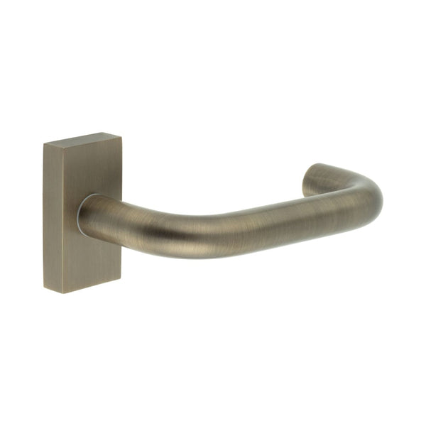 CR-106 Antique Brass Multi Point Rectangular Rose Door Handle - CR-106D4AB