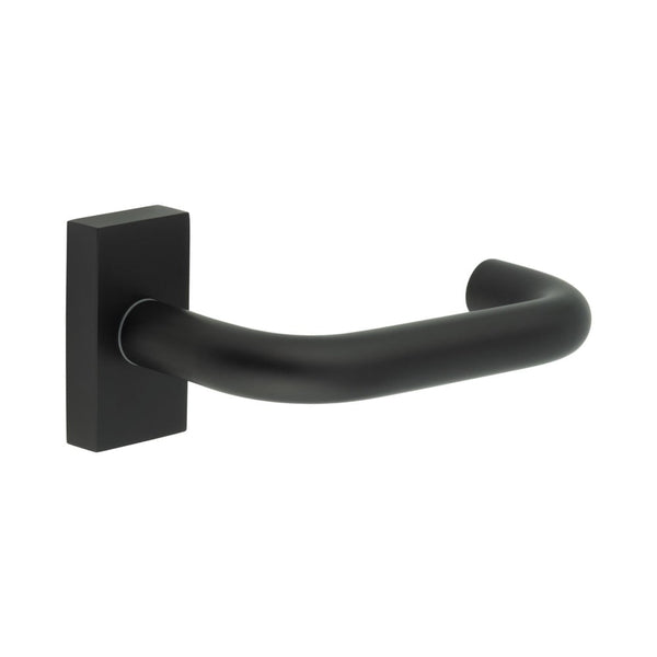 CR-106 Black Multi Point Rectangular Rose Door Handle - CR-106D4MB