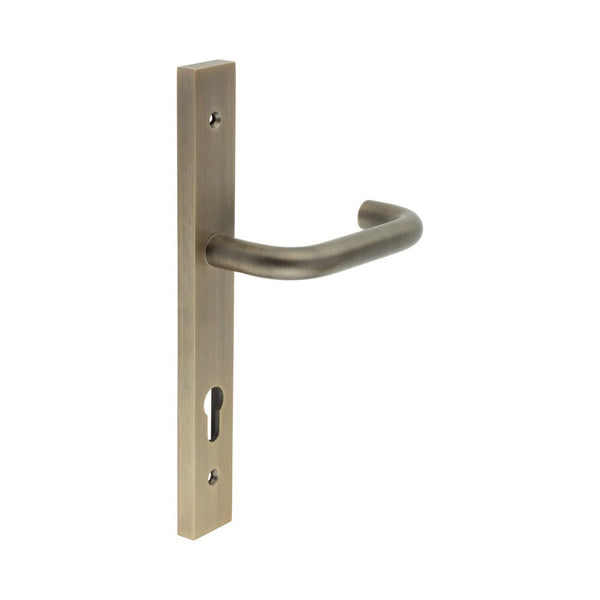 CR-106 Antique Brass Multi Point Backplate Door Handle - CR-106G4AB