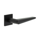 CR-107 Black Sprung Square Rose Door Handle - CR-107B1MB - Choice Handles