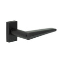 CR-107 Black Multi Point Rectangular Rose Door Handle - CR-107D4MB - Choice Handles