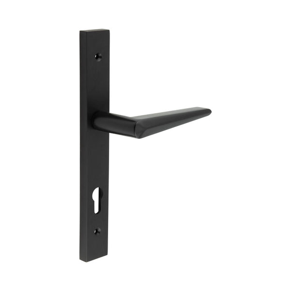 CR-107 Black Multi Point Backplate Door Handle - CR-107G4MB