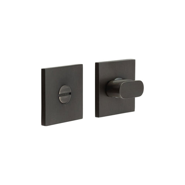 CR-801 Dark Bronze Thumb Turn & Lock Square Rose - CR-801B7DB