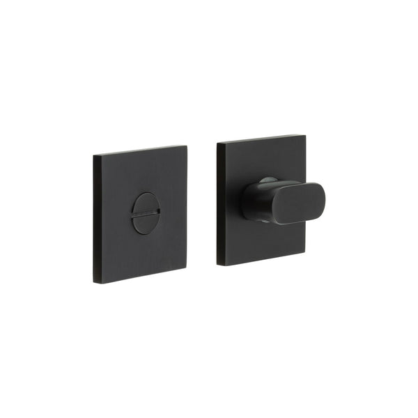 CR-801 Black Thumb Turn & Lock Square Rose - CR-801B7MB