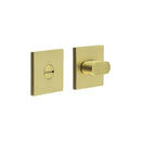 CR-801 Satin Brass Thumb Turn & Lock Square Rose - CR-801B7SB - Choice Handles