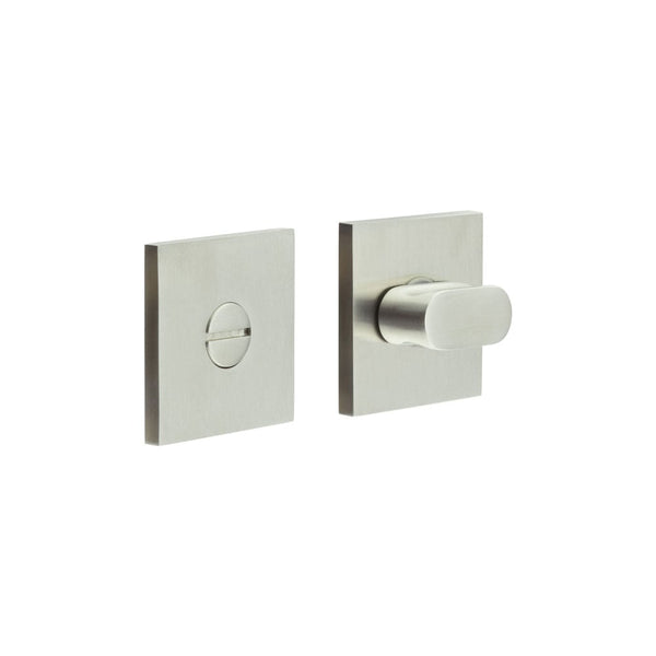 CR-801 Satin Stainless Steel Thumb Turn & Lock Square Rose - CR-801B7SSS
