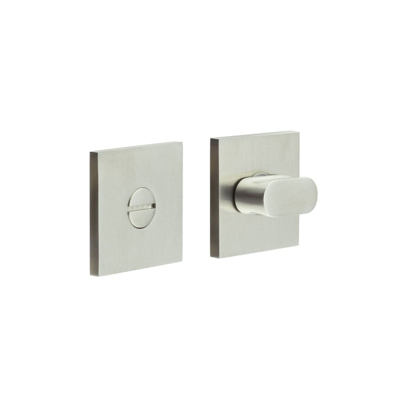 CR-801 Satin Stainless Steel Thumb Turn & Lock Square Rose - CR-801B7SSS