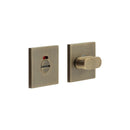 CR-801 Antique Brass Thumb Turn & Lock Square Rose w/ Indicator - CR-801BK7AB - Choice Handles