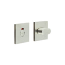 CR-801 Satin Stainless Steel Thumb Turn & Lock Square Rose w/ Indicator - CR-801BK7SSS - Choice Handles