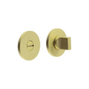 CR-802 Satin Brass Thumb Turn & Lock Round Rose - CR-802A7SB - Choice Handles