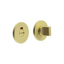 CR-802 Satin Brass Thumb Turn & Lock Round Rose w/ Indicator - CR-802AJ7SB - Choice Handles