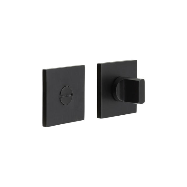 CR-802 Black Thumb Turn & Lock Square Rose - CR-802B7MB