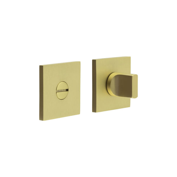 CR-802 Satin Brass Thumb Turn & Lock Square Rose - CR-802B7SB