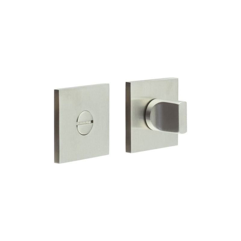 CR-802 Satin Stainless Steel Thumb Turn & Lock Square Rose - CR-802B7SSS - Choice Handles