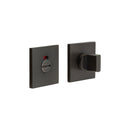 CR-802 Dark Bronze Thumb Turn & Lock Square Rose w/ Indicator - CR-802BK7DB - Choice Handles