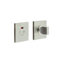 CR-802 Satin Stainless Steel Thumb Turn & Lock Square Rose w/ Indicator - CR-802BK7SSS - Choice Handles