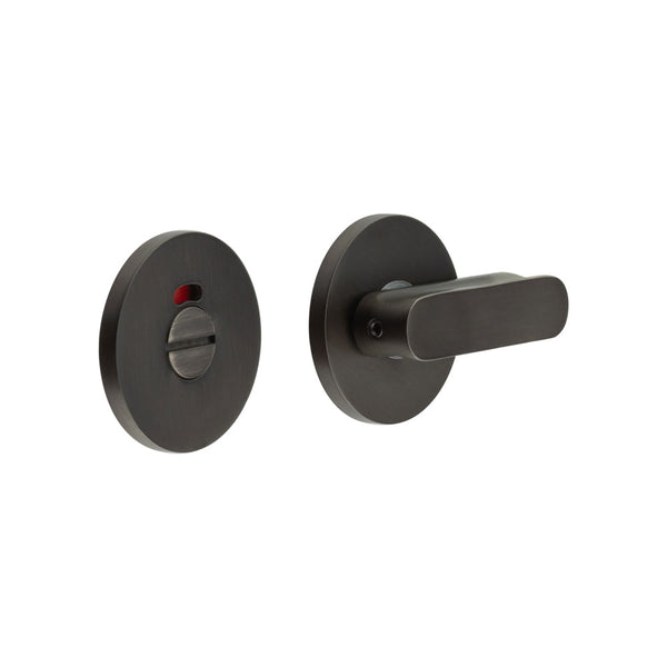 CR-803 Dark Bronze Thumb Turn & Lock Round Rose w/ Indicator - CR-803AJ7DB