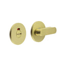 CR-803 Satin Brass Thumb Turn & Lock Round Rose w/ Indicator - CR-803AJ7SB - Choice Handles