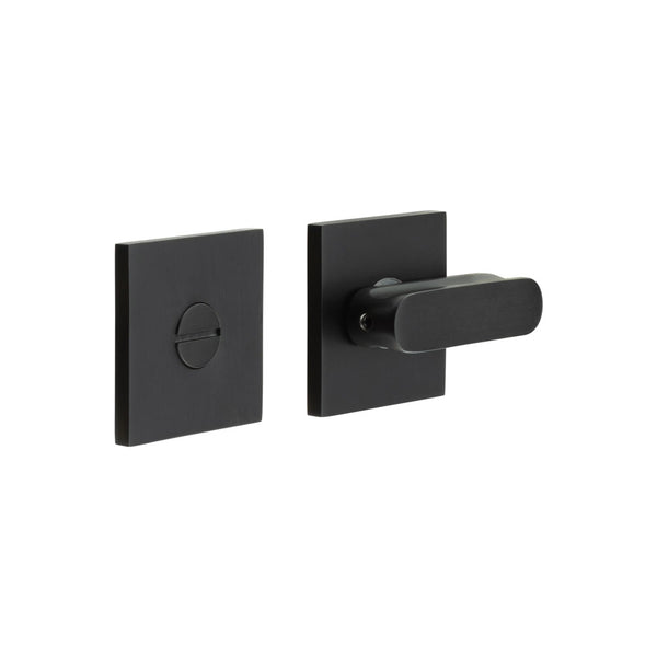 CR-803 Black Thumb Turn & Lock Square Rose - CR-803B7MB