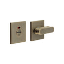 CR-803 Antique Brass Thumb Turn & Lock Square Rose w/ Indicator - CR-803BK7AB - Choice Handles