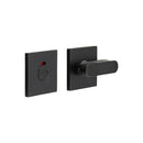 CR-803 Black Thumb Turn & Lock Square Rose w/ Indicator - CR-803BK7MB - Choice Handles