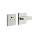CR-803 Satin Stainless Steel Thumb Turn & Lock Square Rose w/ Indicator - CR-803BK7SSS - Choice Handles