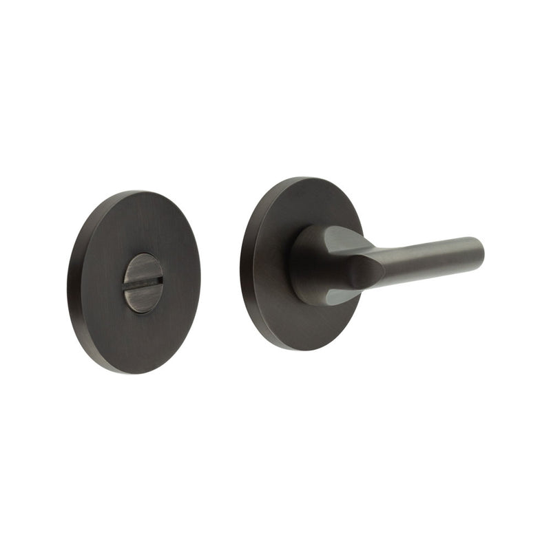CR-804 Dark Bronze Thumb Turn & Lock Round Rose - CR-804A7DB - Choice Handles