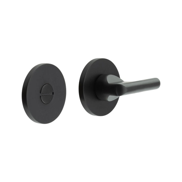 CR-804 Black Thumb Turn & Lock Round Rose - CR-804A7MB