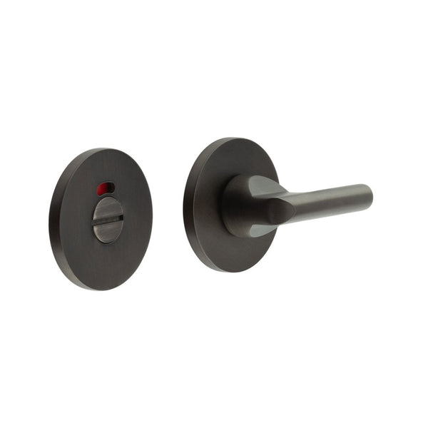 CR-804 Dark Bronze Thumb Turn & Lock Round Rose w/ Indicator - CR-804AJ7DB