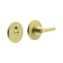 CR-804 Satin Brass Thumb Turn & Lock Round Rose w/ Indicator - CR-804AJ7SB - Choice Handles